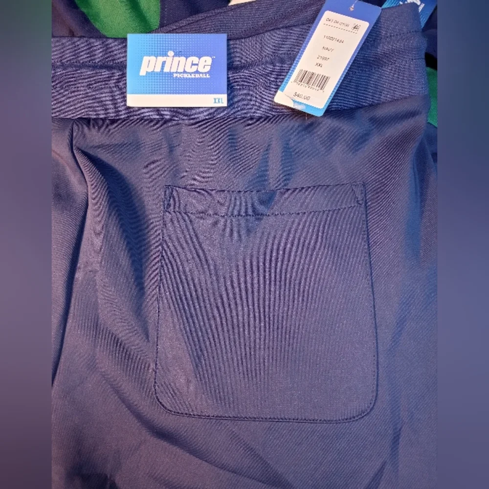 NWT Prince Pickleball Preppy Blue Jogger Green Cuffs Target Relaxed Fit XXL Mens - Picture 3 of 5
